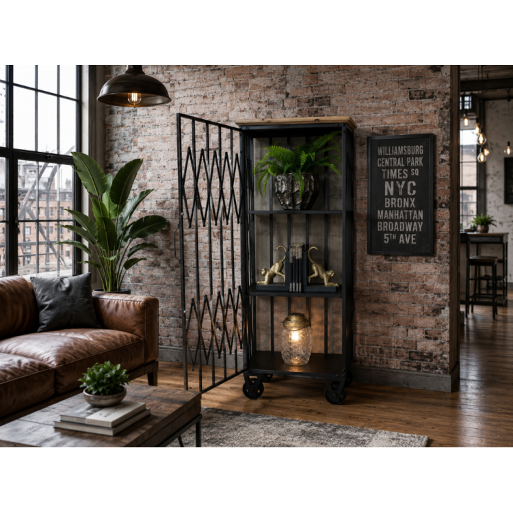 Armoire industrielle en métal sur...