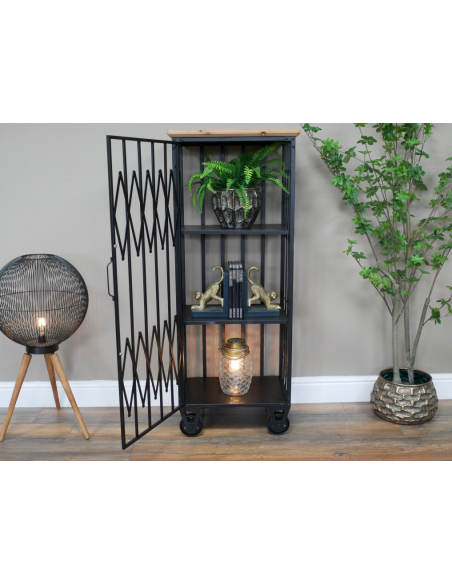 Armoire industrielle en métal sur roulettes – 120 cm