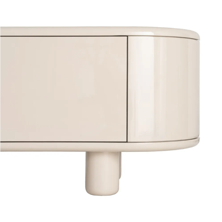 Meuble TV beige laqué 180 cm – Design...