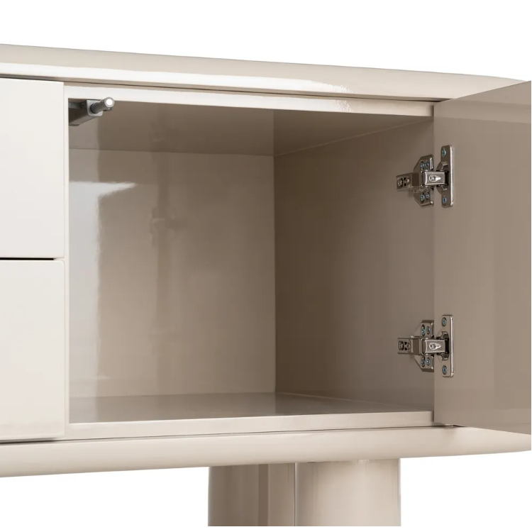 Meuble TV beige laqué 180 cm – Design...