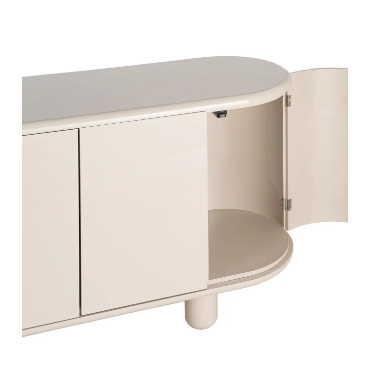 Bahut beige laqué 160 cm – Buffet...