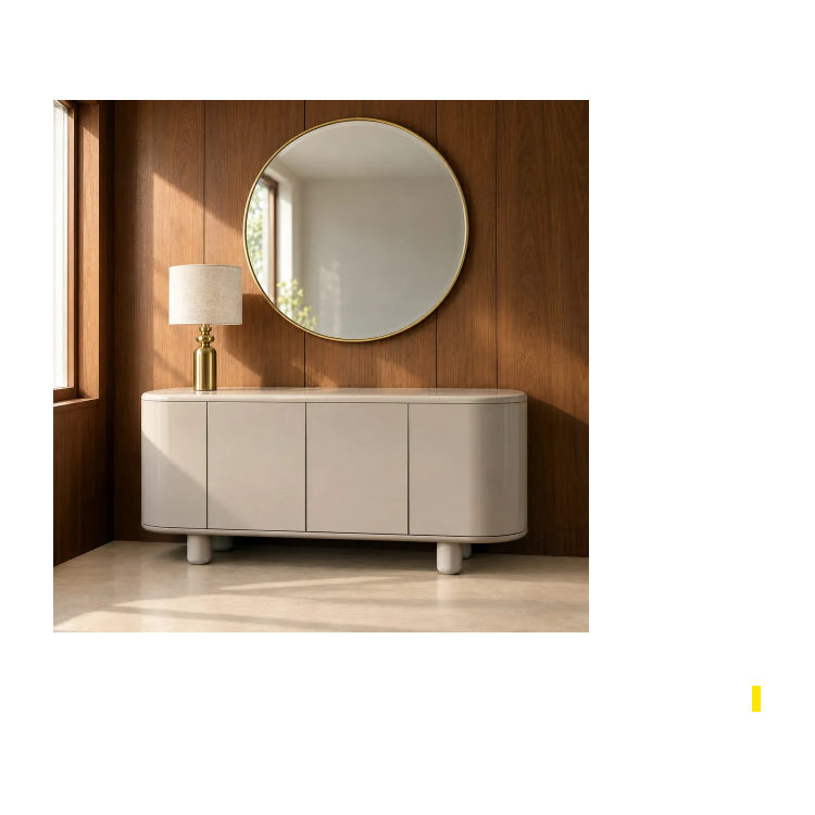 Bahut beige laqué 160 cm – Buffet...