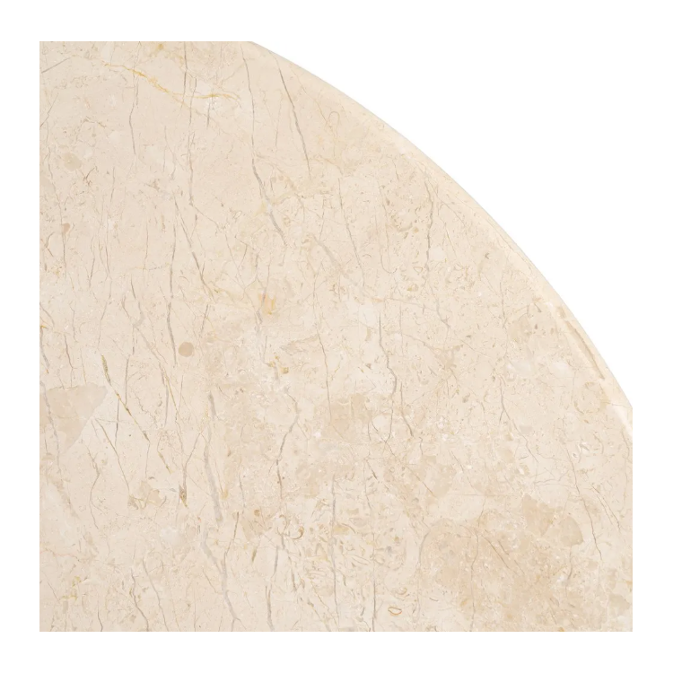 Table à manger ronde beige effet...