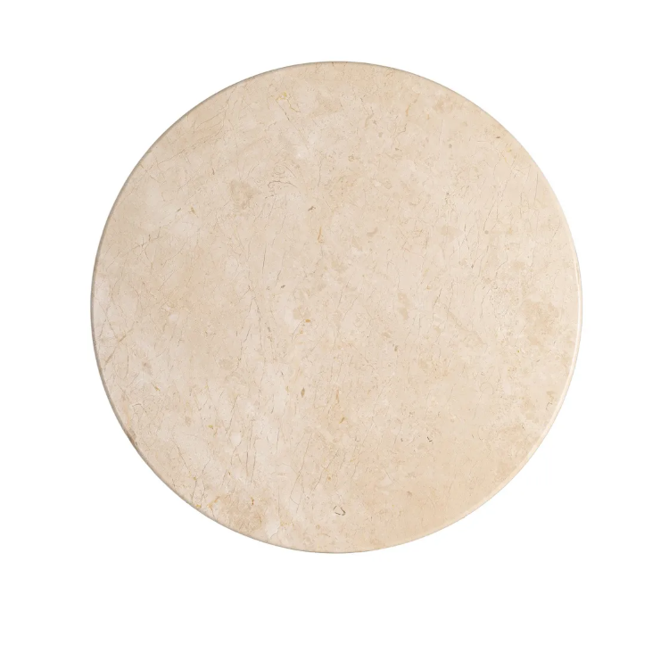 Table à manger ronde beige effet...
