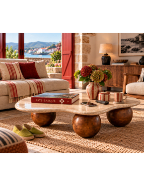 Table basse organique en...