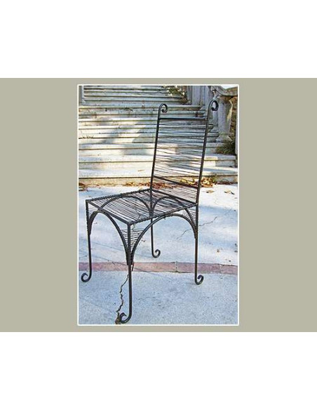 Chaise en métal Nycéa Noire