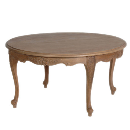 Table basse ronde en chêne massif...