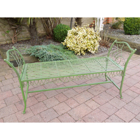 Banquette de jardin en métal finition...