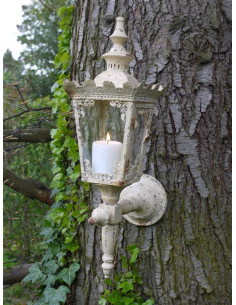 Lanterne à fixer crème...