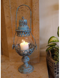 Lanterne photophore bleu...