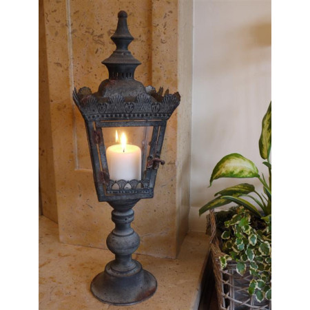 Lanterne photophore sur pied