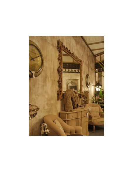 Miroir en bois sculpté Châtillon 180 cm de haut