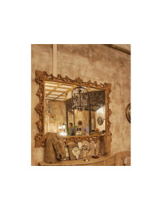 Miroir en bois sculpté... 2