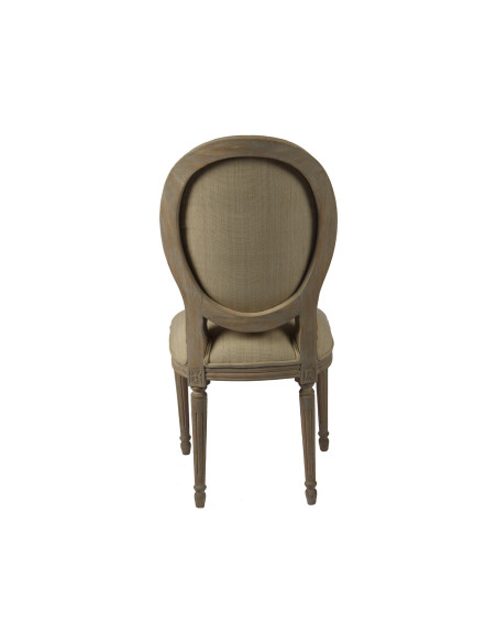 Chaise médaillon Laura cérusée