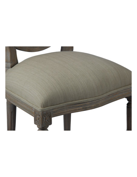 Chaise médaillon Laura cérusée