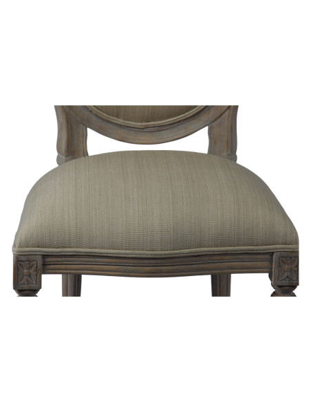 Chaise médaillon Laura cérusée