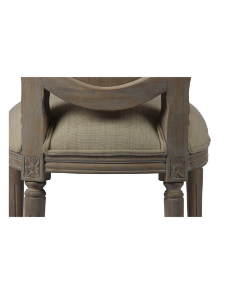 Chaise médaillon Laura cérusée