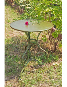 Guéridon de jardin rond en... 2