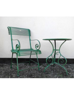 Guéridon de jardin rond en...