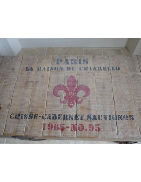 Table basse roulante industrielle