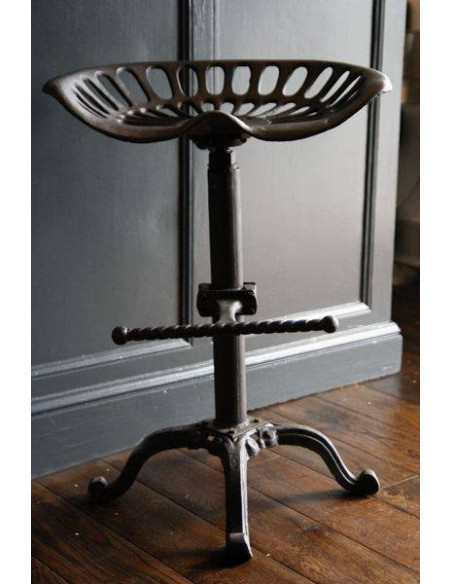 Tabouret siège de tracteur en métal hauteur réglable