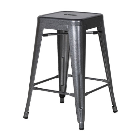 Tabouret en métal industriel 4 pieds Tabouret en métal industriel 4 pieds