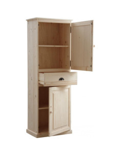 Bonnetière en bois brut massif 2