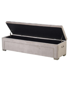 Banquette coffre capitonnée... 2