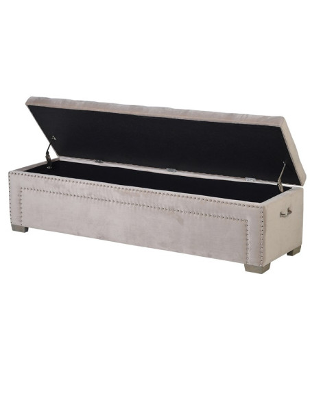 Banquette coffre capitonnée 160 cm