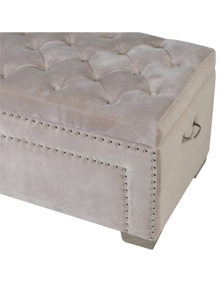 Banquette coffre capitonnée 160 cm