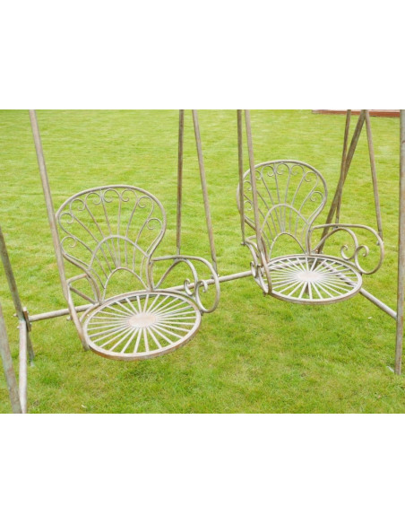 Balancelle de jardin 2 sièges en métal