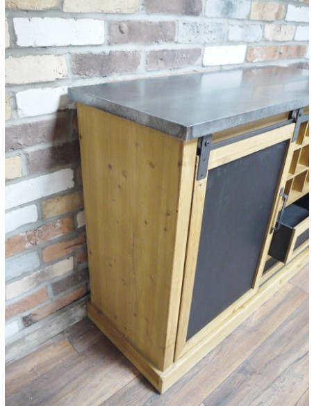 Meuble bar cave à vin style Industriel
