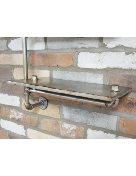 Double étagère murale en métal Indus