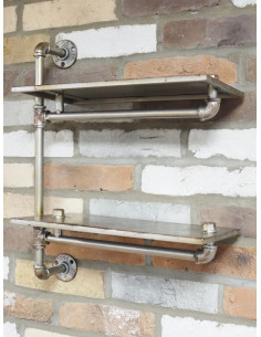 Double étagère murale en...