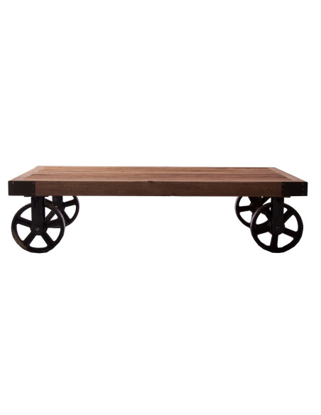 Table basse Bern sur roulettes