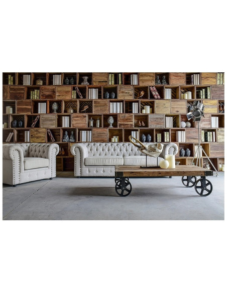 Table basse Bern sur roulettes