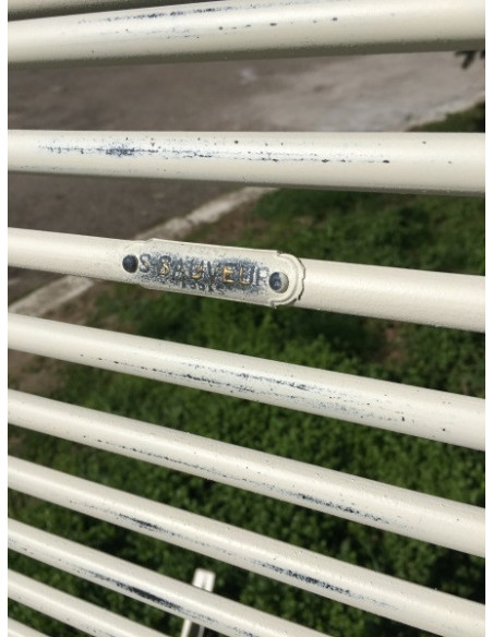 Chaise de jardin pliante en métal fer forgé style Arras