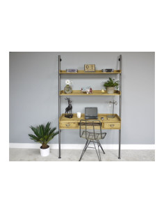 Bureau mural avec étagères...