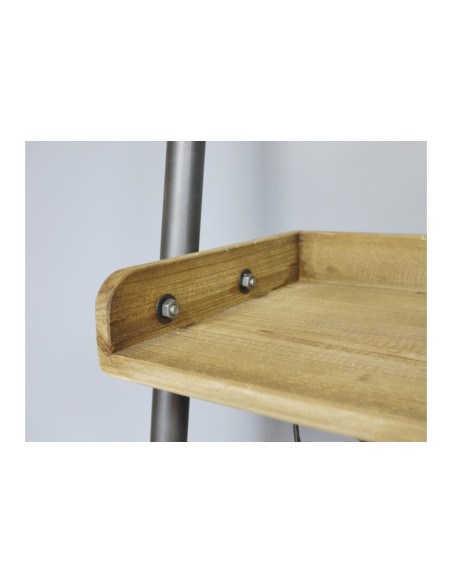 Bureau mural avec étagères de style Industriel