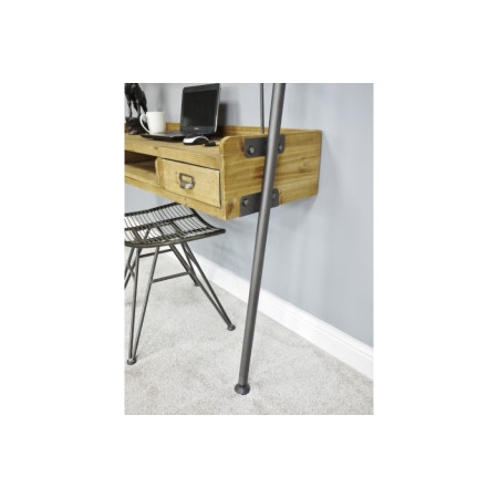 Bureau mural avec étagères de style...