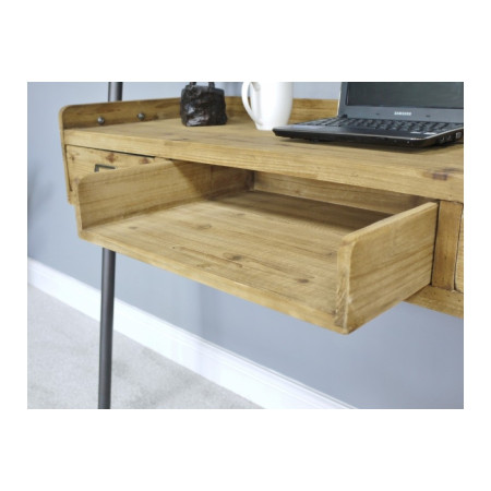 Bureau mural avec étagères de style...