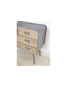 Commode rétro en métal et... 2