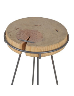 Tabouret de bar rondin de... 2