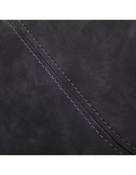 Lot de 2 Tabourets de bar Industriel avec dossier bois