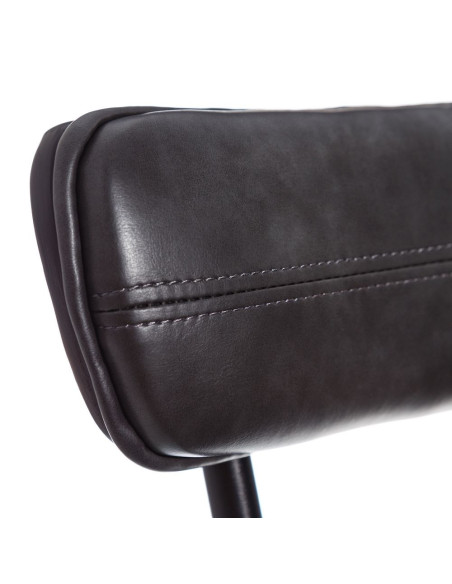 Lot de 2 Tabourets de bar Industriel avec dossier bois