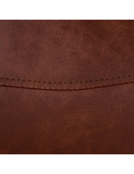 Tabouret de bar Marron avec pieds en métal