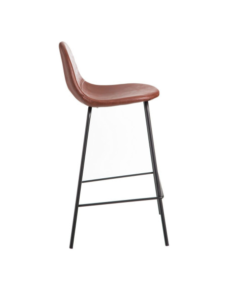 Tabouret de bar Marron avec pieds en métal