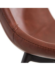 Tabouret de bar Marron avec... 2