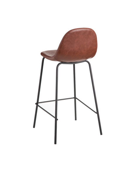 Tabouret de bar Marron avec pieds en métal
