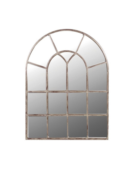 Miroir métal en fer forgé multi fenêtre 122 cm H